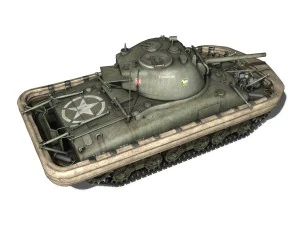 m4 sherman mkiii - duplex drive 3D Model