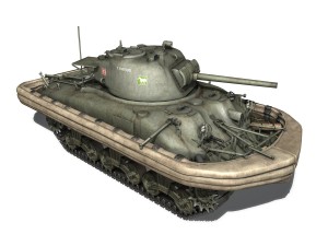 m4 sherman mkiii - duplex drive Modelo 3D