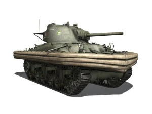m4 sherman mkiii - duplex drive 3D Model