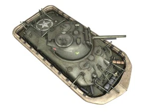 m4 sherman mkiii - duplex drive 3D Model
