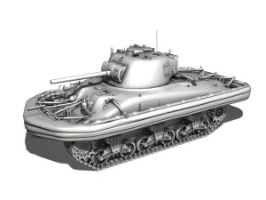 m4 sherman mkiii - duplex drive 3D Model