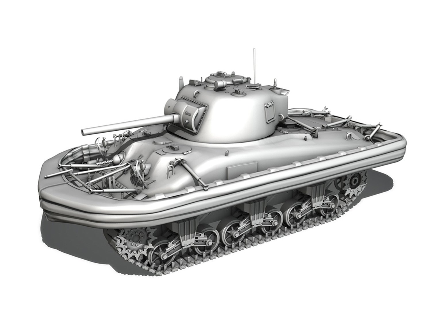 M4 Sherman MKIII - Duplex Drive 3D Model in Tank 3DExport