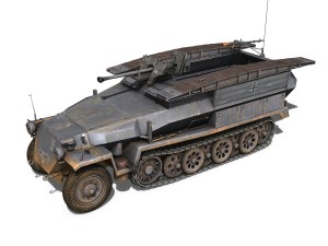 sdkfz 251 ausf c - assault engineer vehicle - 7pd 3D-Modell