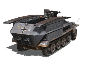 sdkfz 251 ausf c - assault engineer vehicle - 7pd 3D-Modell