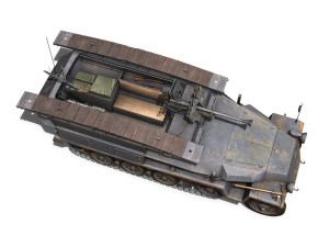 sdkfz 251 ausf c - assault engineer vehicle - 7pd 3D-Modell