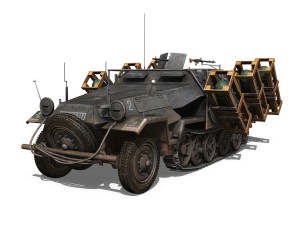 sdkfz 251 ausf b - walking stuka - 11pd 3D 模型