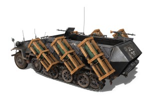 sdkfz 251 ausf b - walking stuka - 11pd 3D 模型