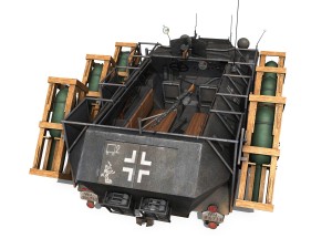 sdkfz 251 ausf b - walking stuka - 11pd 3D 模型
