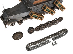 sdkfz 251 ausf b - walking stuka - 11pd 3D 模型