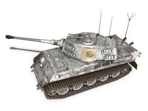 panzerbefehlswagen tiger - ausf b - iii 3D Модель