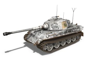 panzerbefehlswagen tiger - ausf b - iii 3D Model