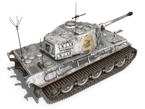 panzerbefehlswagen tiger - ausf b - iii 3D Модель