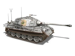 panzerbefehlswagen tiger - ausf b - iii 3D Model