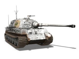 panzerbefehlswagen tiger - ausf b - iii 3D Model