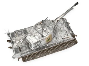 panzerbefehlswagen tiger - ausf b - iii 3D Model