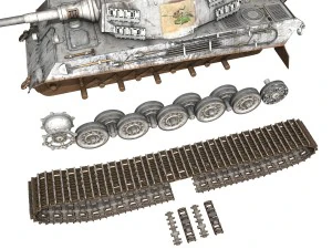 panzerbefehlswagen tiger - ausf b - iii 3D Model