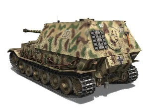 elefant tank destroyer - tiger p - 232 3D Model