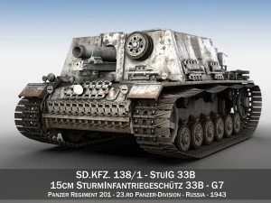 stuig 33b - 自走重歩兵 - g7 3Dモデル