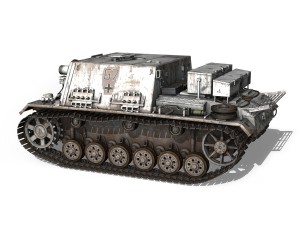 stuig 33b - self-propelled heavy infantry - g7 3D Model