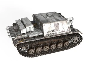 stuig 33b - self-propelled heavy infantry - g7 3D Model