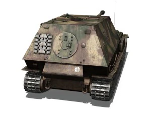 ferdinand tank destroyer - tiger p - 114 3D Model