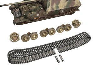 ferdinand tank destroyer - tiger p - 114 3D Model