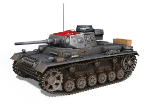 pzkpfw iii - panzer 3 - ausfj - 614 3D Model
