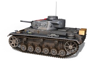 pzkpfw iii - panzer 3 - ausfj - 614 Model 3D