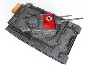 pzkpfw iii - panzer 3 - ausfj - 614 3D Model