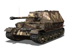 ferdinand tank destroyer - tiger p - 231 3D Model