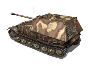 ferdinand tank destroyer - tiger p - 231 Model 3D