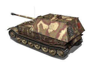 ferdinand tank destroyer - tiger p - 231 3D Model