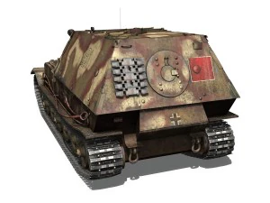 ferdinand tank destroyer - tiger p - 231 3D Model
