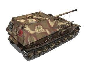 ferdinand tank destroyer - tiger p - 231 3D Model