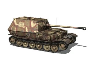 ferdinand tank destroyer - tiger p - 231 3D Model