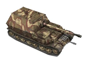 ferdinand tank destroyer - tiger p - 231 3D Model