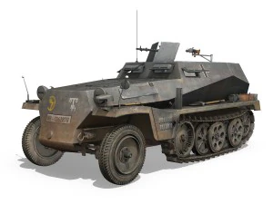 sdkfz 250 - halftruck - 24pd 3D Model