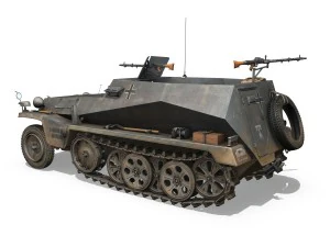 sdkfz 250 - halftruck - 24pd 3D Model