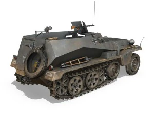 sdkfz 250 - halftruck - 24pd 3D Model