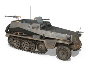 sdkfz 250 - halftruck - 24pd Modello 3D