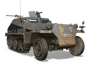 sdkfz 250 - halftruck - 24pd 3D Model