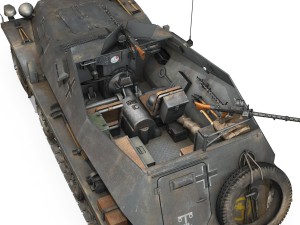 sdkfz 250 - halftruck - 24pd Modello 3D