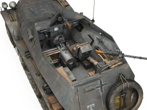 sdkfz 250 - halftruck - 24pd 3D Model