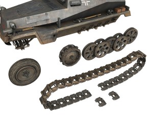 sdkfz 253 - beob pz wg - stug abt 191 Modèle 3D
