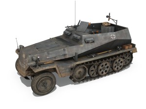 sdkfz 250 - halftruck - pzgrendiv 3D 模型