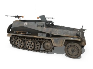 sdkfz 250 - halftruck - pzgrendiv 3D 模型