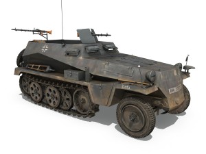 sdkfz 250 - halftruck - pzgrendiv 3D 模型