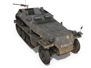 sdkfz 250 - halftruck - pzgrendiv 3D 模型