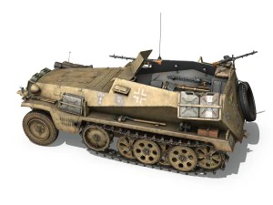 sdkfz 250 - halftruck - 10pd 3D Model