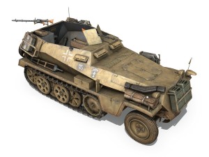sdkfz 250 - halftruck - 10pd 3D Model
